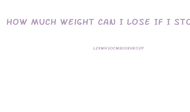 How Much Weight Can I Lose If I Stop Drinking Soda