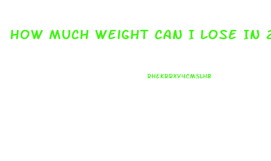 How Much Weight Can I Lose In 2 Weeks Calculator