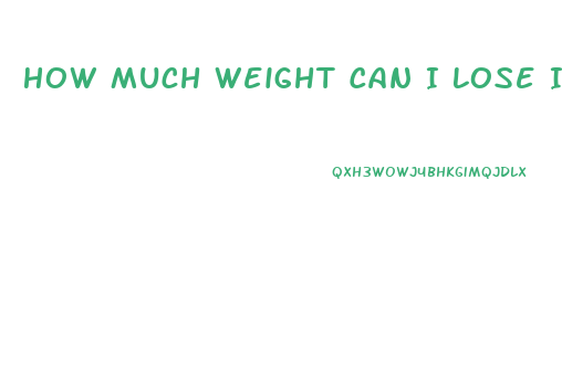 How Much Weight Can I Lose In 3 Months Calculator