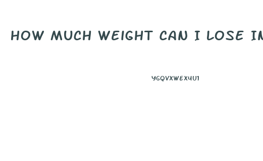 How Much Weight Can I Lose In 3 Weeks Calculator