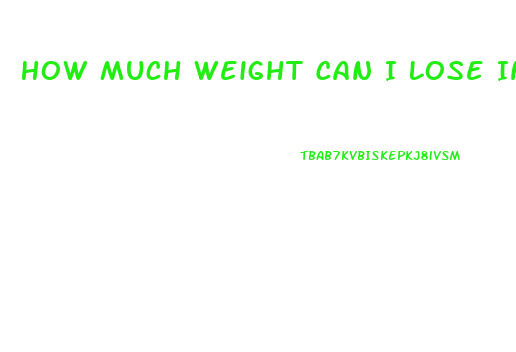 How Much Weight Can I Lose In 4 Months