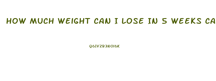 How Much Weight Can I Lose In 5 Weeks Calculator