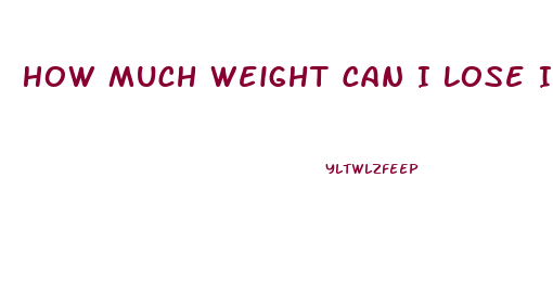 How Much Weight Can I Lose In 5 Weeks Calculator