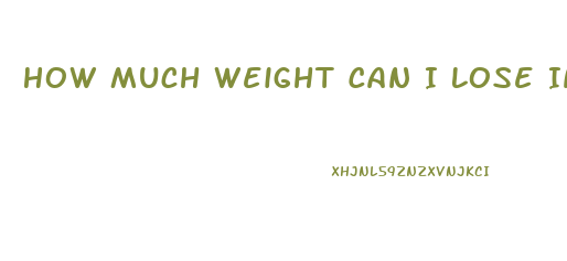 How Much Weight Can I Lose In 6 Months Calculator