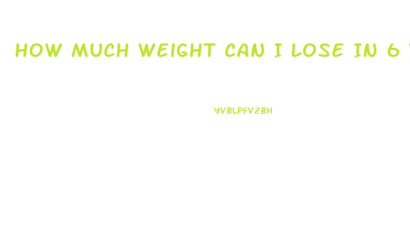 How Much Weight Can I Lose In 6 Weeks Calculator