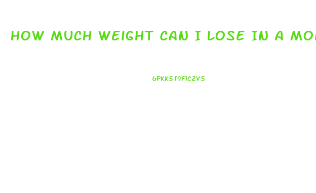 How Much Weight Can I Lose In A Month Calculator