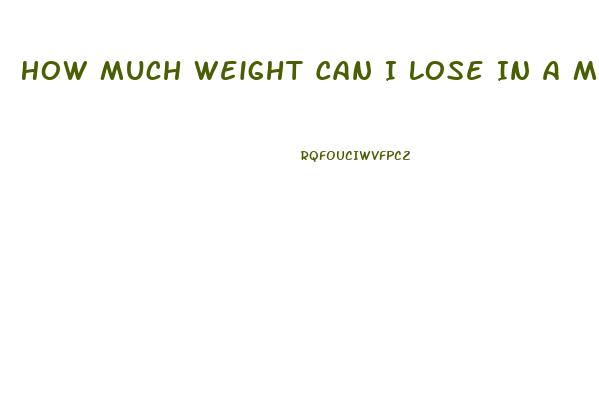 How Much Weight Can I Lose In A Month Calculator