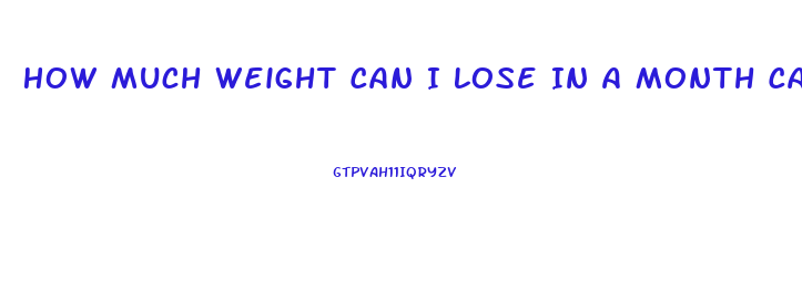 How Much Weight Can I Lose In A Month Calculator