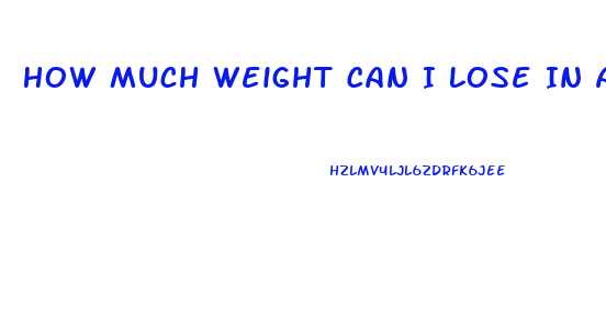 How Much Weight Can I Lose In A Month Calculator