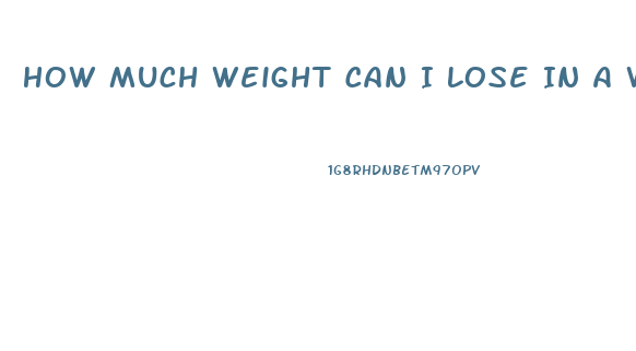 How Much Weight Can I Lose In A Week Calculator