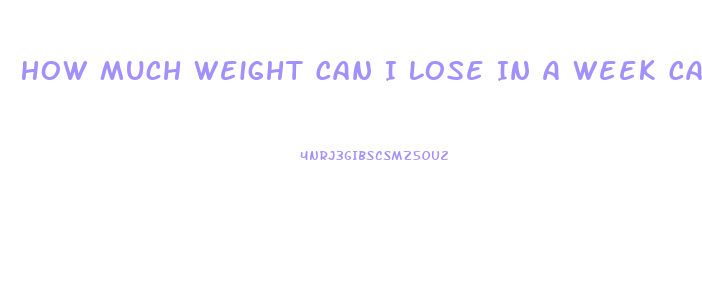 How Much Weight Can I Lose In A Week Calculator