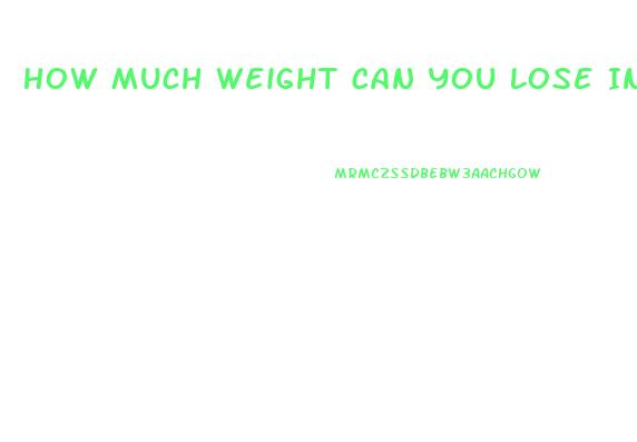 How Much Weight Can You Lose In 3 Months