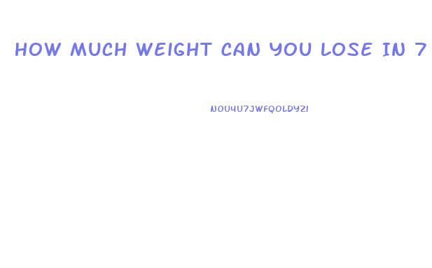 How Much Weight Can You Lose In 7 Months