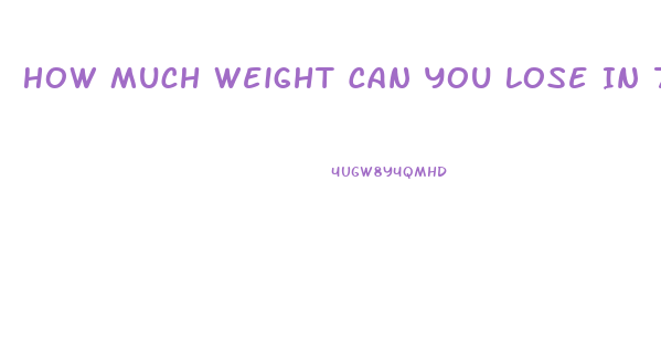 How Much Weight Can You Lose In 7 Weeks