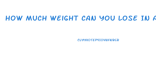 How Much Weight Can You Lose In A Week Safely