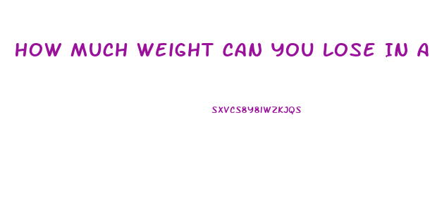 How Much Weight Can You Lose In A Week Safely