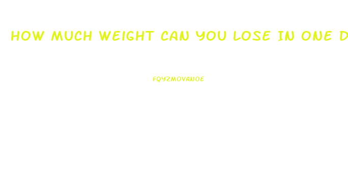 How Much Weight Can You Lose In One Day