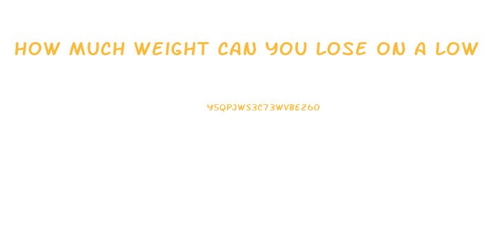 How Much Weight Can You Lose On A Low Carb Diet