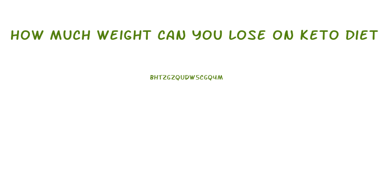 How Much Weight Can You Lose On Keto Diet