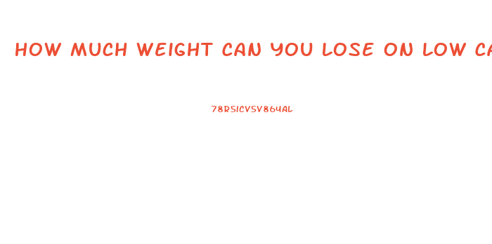 How Much Weight Can You Lose On Low Carb Diet