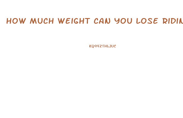 How Much Weight Can You Lose Riding A Bike