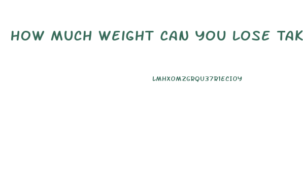 How Much Weight Can You Lose Taking Water Pills