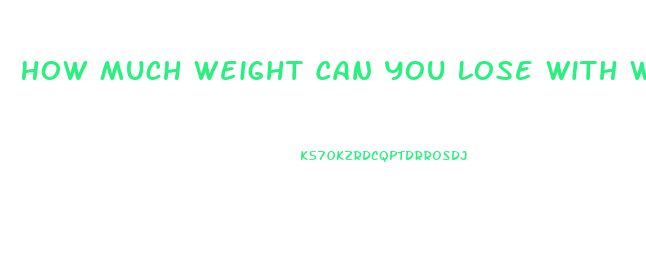 How Much Weight Can You Lose With Water Pills