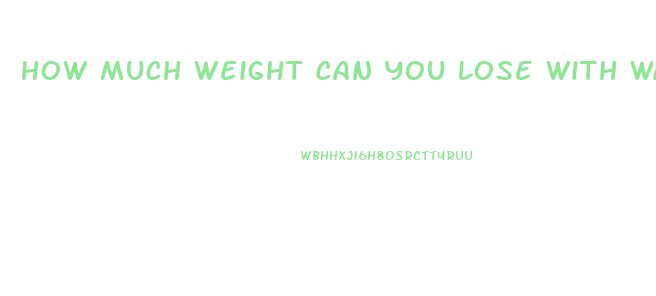 How Much Weight Can You Lose With Water Pills