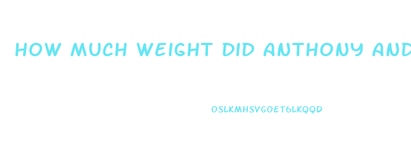 How Much Weight Did Anthony Anderson Lose