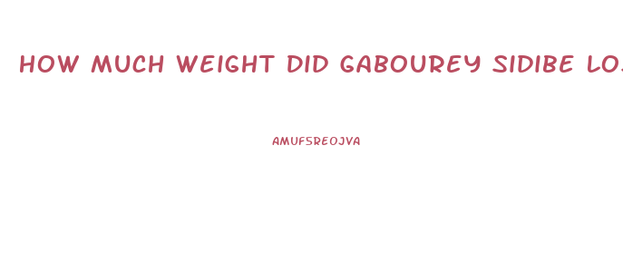 How Much Weight Did Gabourey Sidibe Lose