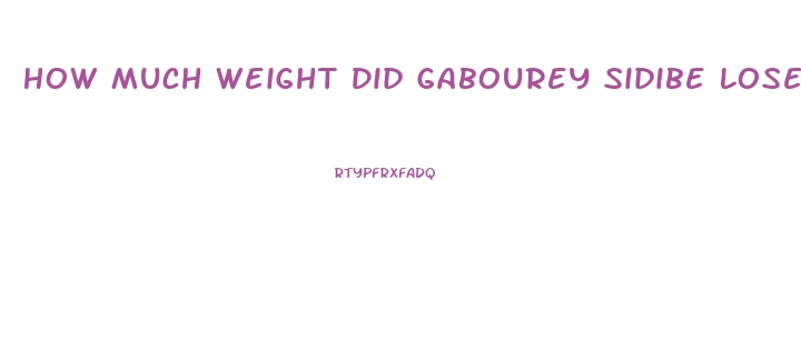 How Much Weight Did Gabourey Sidibe Lose