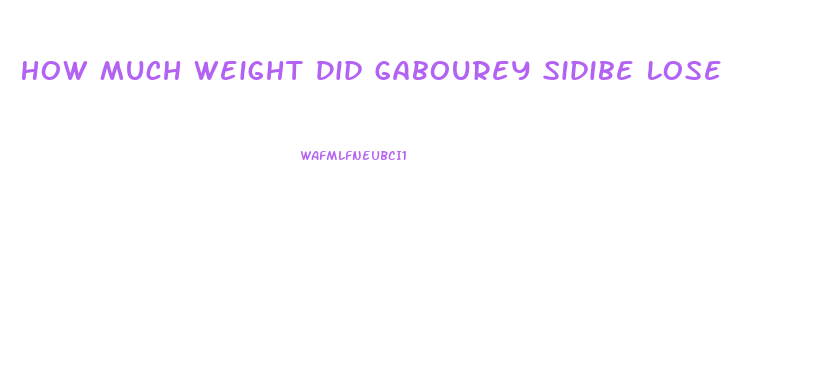 How Much Weight Did Gabourey Sidibe Lose