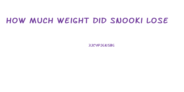 How Much Weight Did Snooki Lose