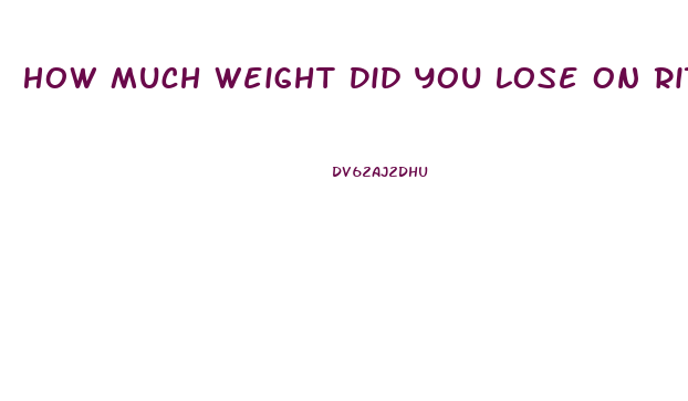 How Much Weight Did You Lose On Ritalin