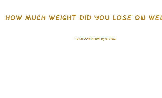 How Much Weight Did You Lose On Wellbutrin