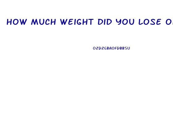 How Much Weight Did You Lose On Whole30