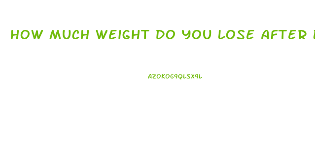 How Much Weight Do You Lose After Birth