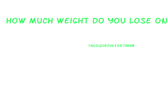 How Much Weight Do You Lose On Weight Watchers