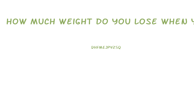 How Much Weight Do You Lose When You Throw Up