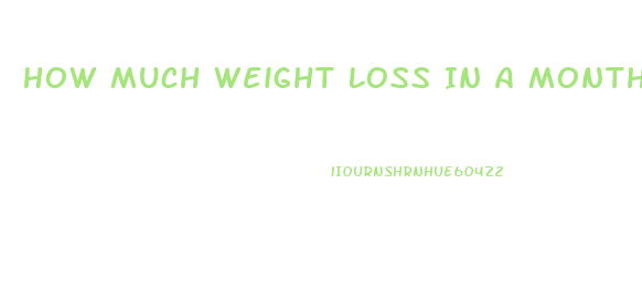 How Much Weight Loss In A Month Keto Diet