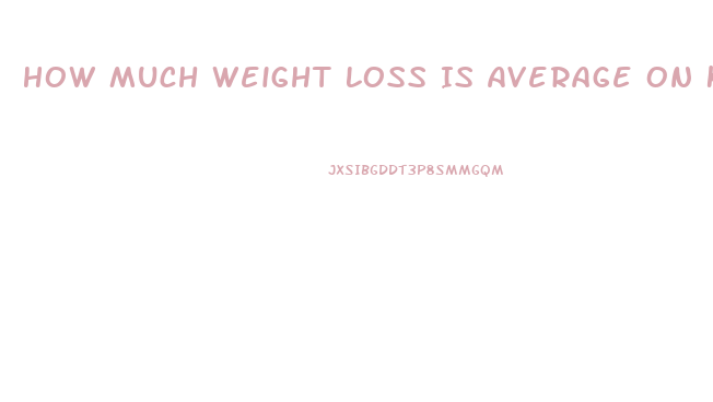 How Much Weight Loss Is Average On Keto Diet