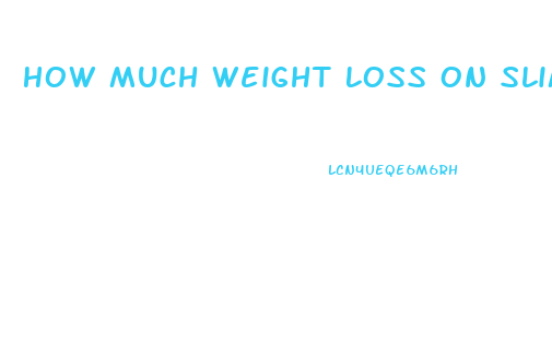 How Much Weight Loss On Slim Fast Diet