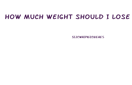 How Much Weight Should I Lose A Week