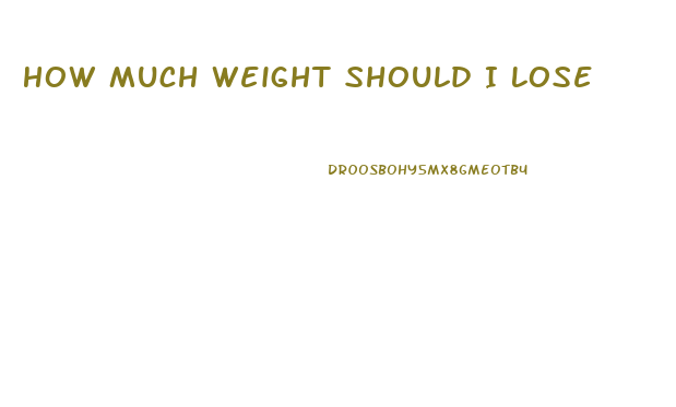 How Much Weight Should I Lose