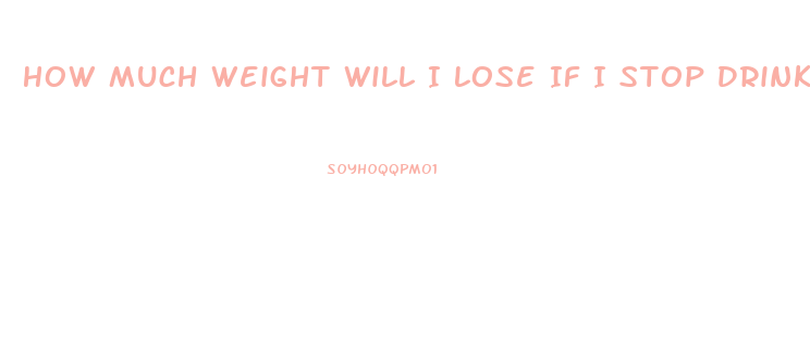 How Much Weight Will I Lose If I Stop Drinking Alcohol Calculator