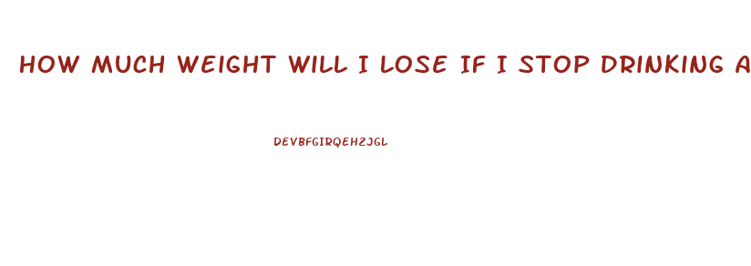 How Much Weight Will I Lose If I Stop Drinking Alcohol For A Month