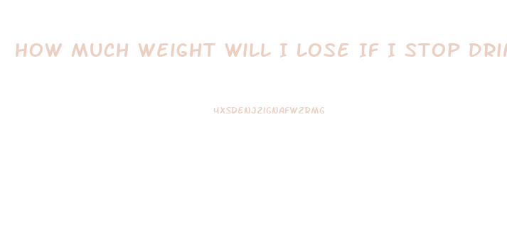 How Much Weight Will I Lose If I Stop Drinking Soda Calculator