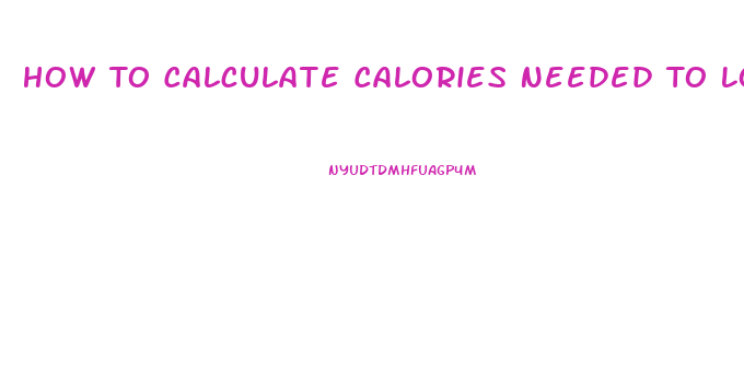How To Calculate Calories Needed To Lose Weight