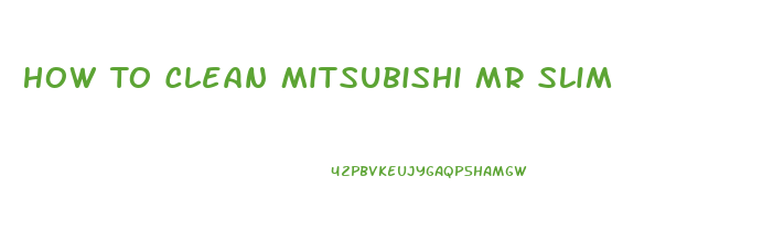 How To Clean Mitsubishi Mr Slim