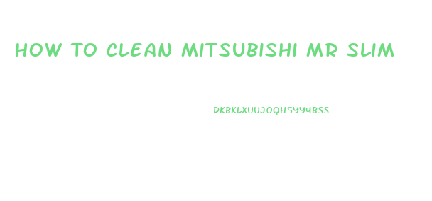 How To Clean Mitsubishi Mr Slim